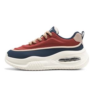 Износостойкие низкие кроссовки на массивной подошве для мужчин Bull charm, Red Blue