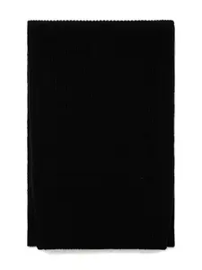 Шарф в рубчик Sunspel, черный