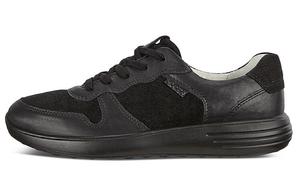 Мягкие 7 Кроссовки Lifestyle мужские с низким верхом черного цвета Ecco