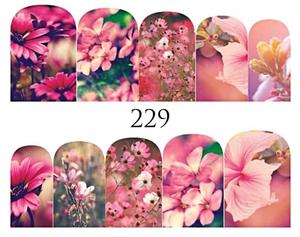 Водные наклейки для ногтей - №229, inna