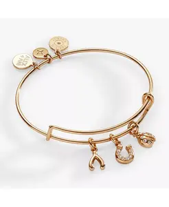 Браслет ко Дню Святого Патрика, любовь и удача, многофункциональный шарм Alex And Ani, gold