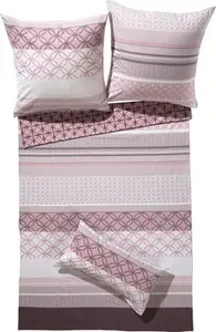 Двустороннее постельное белье фиолетовое 1x 200x200 см + 2x 80x80 см Erwin Müller