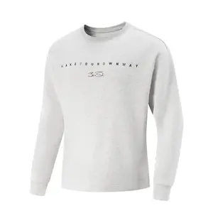 Свитшоты мужские BC02 Heather Gray Dark Antarctic Gray LINING, темно-серый