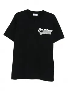 Футболка с принтом логотипа OFF-WHITE, черный