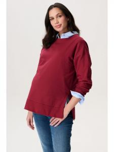 Свитер для кормящих матерей Alta с принтом на спине в цвете Tibetan Red Noppies