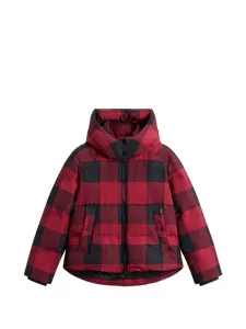 Стеганая куртка в клетку Woolrich, красный