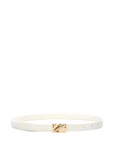 Фактурный ремень Ceylon с тиснением Loulou De Saison, белый