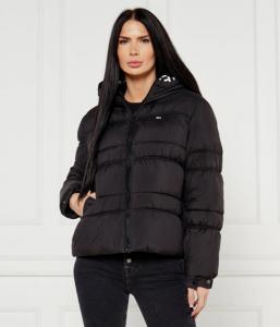 Куртка женская Tommy Jeans стеганая с капюшоном, черный