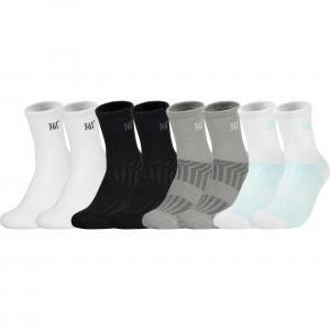 Набор унисекс носков Crew 361°, 8 pack (белый 2+серый 2+черный 2+синий 2)