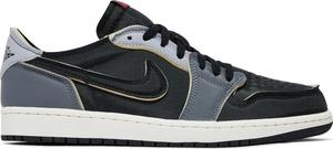 Кроссовки Air Jordan 1 Retro Low OG EX Dark Smoke Grey, черный
