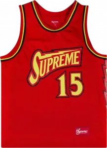Футболка Supreme Bolt Basketball Jersey 'Red', красный