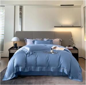 YUSIWOAL Комплект постельного белья из хлопка и эвкалиптового лиоцелла, охлаждающий, дышащий, шелковистый