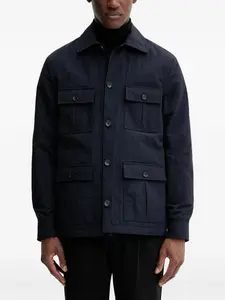 Куртка с застежкой на пуговицы и передними карманами Bally, синий