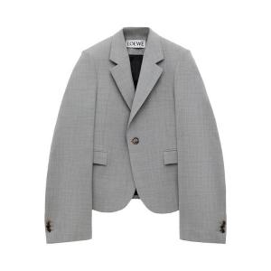 Блейзер Loewe Single-Breasted Tailored Blazer 'Light Grey'