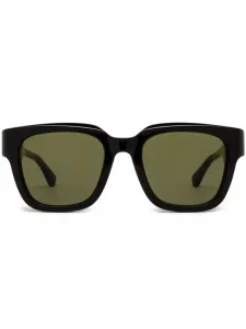 Солнцезащитные очки в квадратной оправе Gucci Eyewear, коричневый