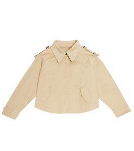 Куртка из хлопкового габардина Brunello Cucinelli Kids, Prunus