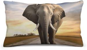 NWTRJ Декоративная наволочка слон с молнией