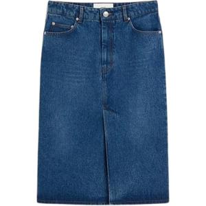 Ami Paris Юбка джинсовая миди AMIPARIS, Винтажный синий