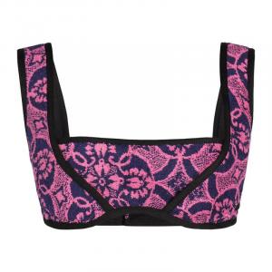 Топ Marine Serre Oriental Towels Brassiere, розовый/темно-синий