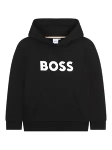 Худи с логотипом BOSS Kidswear, черный