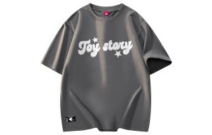 Футболки унисекс с круглым вырезом, узкий прямой крой Disney, темный серый