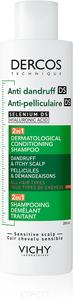 Шампунь и кондиционер Dercos против перхоти «два в одном» против перхоти Vichy, 200 мл