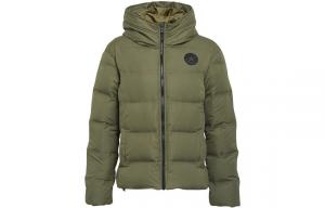 Пуховик женский оливково-зеленый Converse