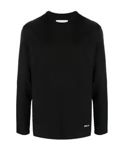 Рубашка с длинными рукавами и пластинками с логотипом S Jil Sander, черный