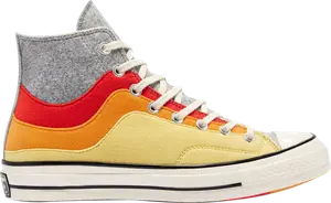 Кроссовки Converse Chuck 70 High Thermo Felt - Storm Front Yellow, разноцветный