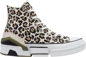 Кроссовки Converse Wmns CPX70 High Archive Leopard Print, коричневый