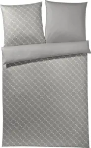 Комплект постельного белья из сатина Мако Васильковый градиент, песочный цвет, размер 135х200 см + 80х80 см JOOP!