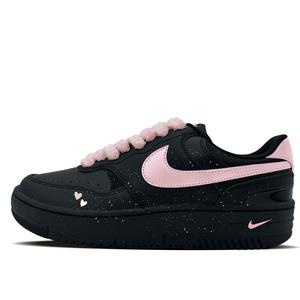 Nike Унисекс низкие скейтбордные кроссовки Gamma Force Heartnight Pink, устойчивые к истиранию