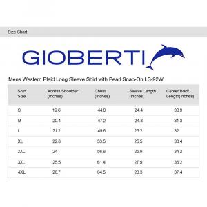 Gioberti Мужская рубашка в клетку с длинным рукавом в стиле вестерн и жемчужными кнопками, цвет Green White