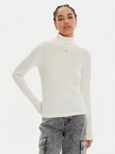 Свитер с высоким воротником обычного кроя Tommy Jeans, экрю