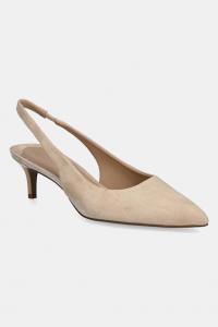 Замшевые туфли-лодочки Lolah II Lauren Ralph Lauren, бежевый