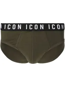 Трусы-брифы с логотипом Icon DSQUARED2, зеленый
