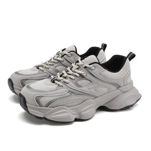 FOXER Серебристо-светло-серые противоскользящие износостойкие облегченные массивные низкие кроссовки для женщин, цвет Light Gray