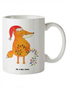 Кружка XL White Fox - рождественская - простая Mr. & Mrs. Panda