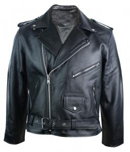 Куртка Brando Biker из натуральной кожи TruClothing, черный