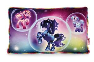 Nici 48757 Подушка Pony Starflower синяя прямоугольная 43x25см плюш ЗЕЛЕНАЯ