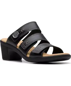 Сандалии Collection Women's Emily2 Adella Block Heel Sandals Clarks, черный