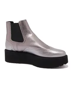 Ботинки в стиле The Beatles с серебристым металлическим эффектом Hogan, серый