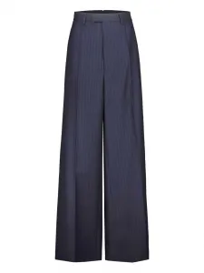 Брюки в тонкую полоску с карманами Vetements, синий