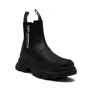 Кожаные лунные сапоги Karl Lagerfeld, черный