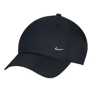 Кепка Nike Dri-FIT Club Metall-Swoosh Logo Cap 'Black', черный