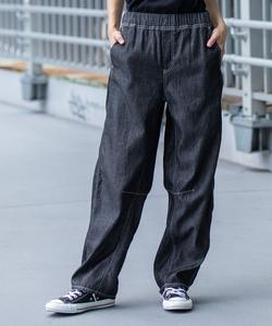 Хлопковые лиоцелловые джинсовые брюки-бочки