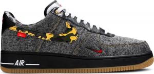 Кроссовки Nike Air Force 1 Low 'Camo Denim Remix', черный