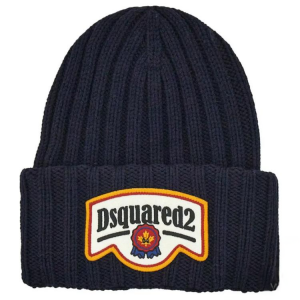 Dsquared 2 Вязаная шапка с нашивкой и логотипом Dsquared2