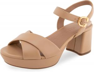 Женские сандалии на каблуке Aerosoles Cosmos, Beige Beige Leather