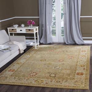 SAFAVIEH Antiquity Collection ковер, 252 x 336 см, Taupe & Beige, ручной работы традиционный восточный шерстяной, идеален для помещений с высокой проходимостью в гостиной, спальне (AT859B)